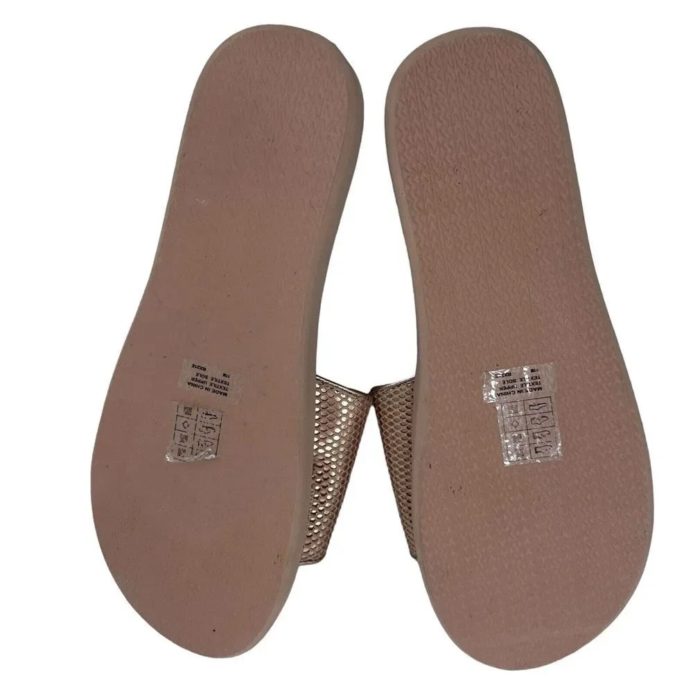 MICHAEL KORS‎ Women's PALMER Mesh Rosegold Slide Sandal Size 11 M Comfort - Picture 6 of 7